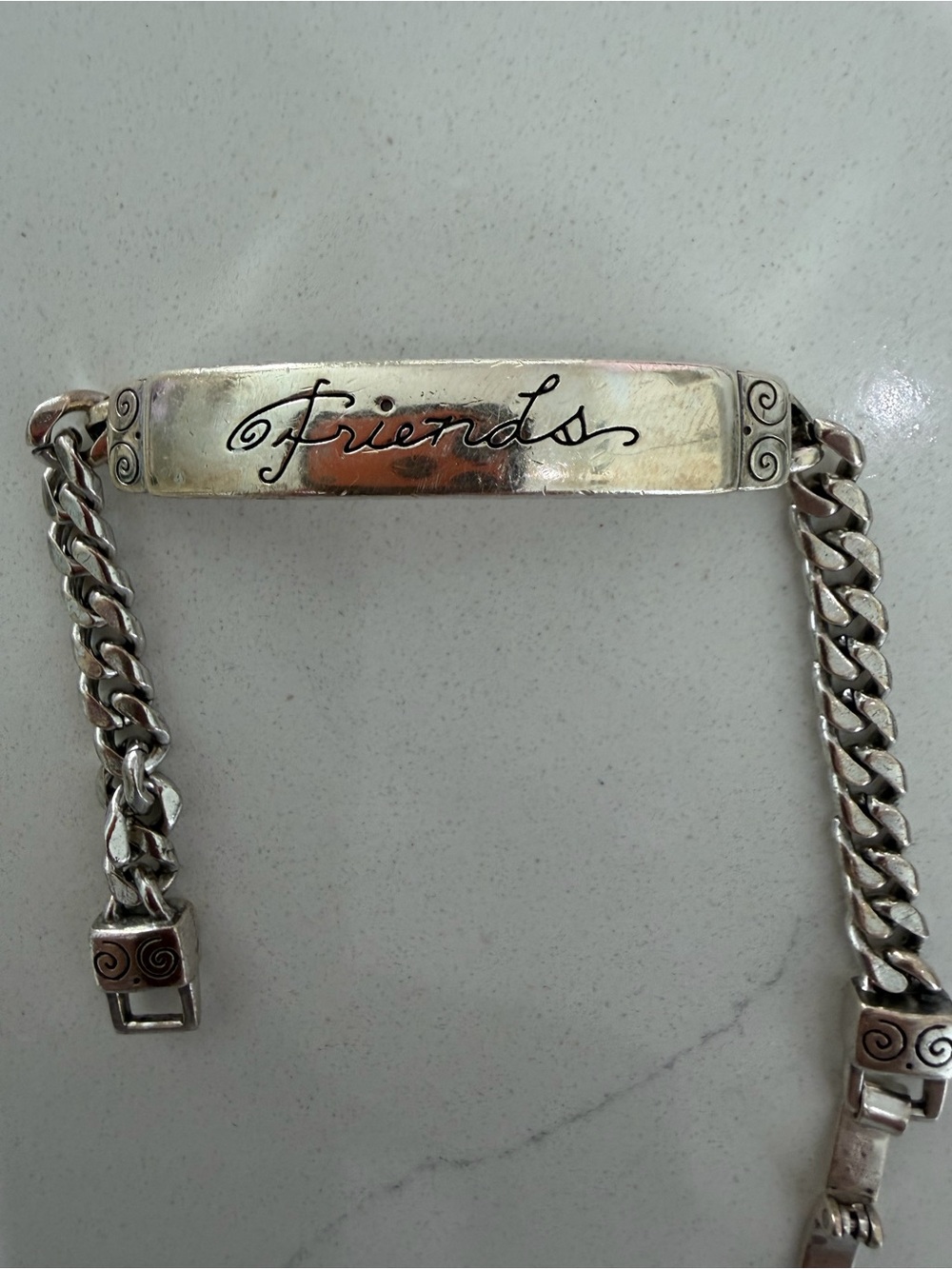 Brighton Silver-Tone 'Friends' ID Bracelet